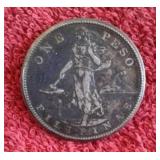 1908 SILVER FILIPINAS-USA PESO