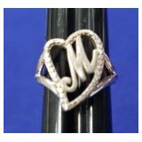 STERLING SILVER ADJUSTABLE RING 2.7GRAMS