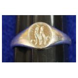 SZ.5 STERLING SILVER RING 1.21GRAMS