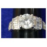 SZ.10 STERLING SILVER RING 6.00GRAMS