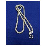 9" STERLING SILVER NECKLACE 16.54GRAMS