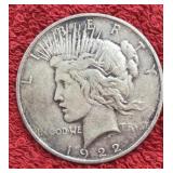 1922-D PEACE SILVER DOLLAR