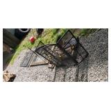 Gas fireplace log, fireplace tools & screens.