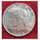 1922 PEACE SILVER DOLLAR