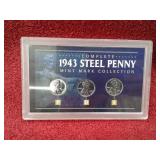 1943 STEEL PENNY COMPLETE MINT MARK COLLECTION