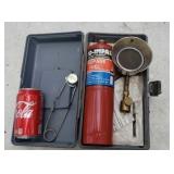 Small propane heater.