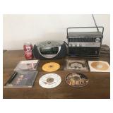 Radio, CD player & cd