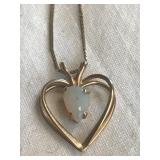 14k. Gold & Opal Necklace 2.23Grams