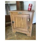 White Clad Ice Box Cabinet