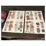 1984 Doll Paper Postcards