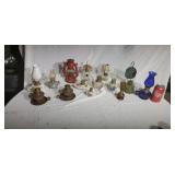 Miniture kerosene lamps.