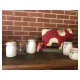 Canisters, Wooden cow