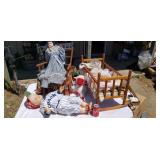 Dolls doll rocker doll cradle