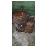 Nailkeg from Sterling Illinois Old wood barrel