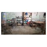 Metal folding chairs to metal kitchen carts from
