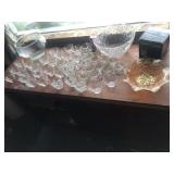 Carnival Glass Fluted Bowl, Punch Bowl Sets