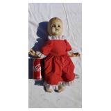 Doll with tin eyes.