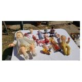 Cupid doll from 1980s & other dolls.