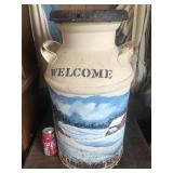 Painted Milk Can