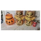 1970s Halloween blow molds.