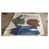 Old blue denim overalls other vintage clothes