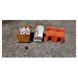 Doll cradles doll chairs