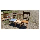 Rocking chairs.