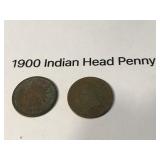 1900 Indian Head Pennies