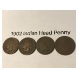 1902 Indian Head Pennies