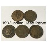 1903 Indian Head Pennies