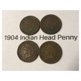 1904 Indian Head Pennies