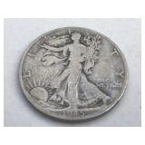 1945-D Walking Liberty Silver Half Dollar