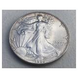 1986 American Eagle .999 Fine Silver Dollar
