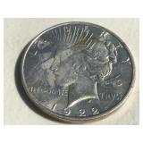 1922-D Peace Silver Dollar