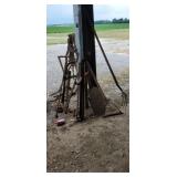 primitive 2 man cross cut, hay cradle