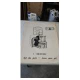 WWII large war bond poster.
