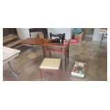 Singer sewing machine from 1947 with attachment &
