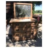 Antique Dresser with Mirror