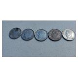 5-1961Silver Dimes