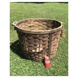 Large Split Hickory Basket some damage
