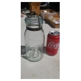 Globe fruit jar.