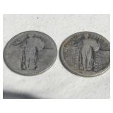 Standing Liberty Silver Quarters