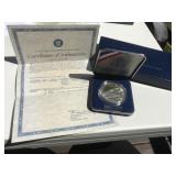 Bicentennial Silver Dollar with Certificate of