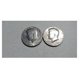 2-1776-1976 Kennedy Silver Half Dollars