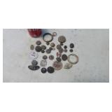 Items found with metal detector.