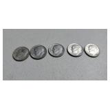 5-1964 Silver Dimes