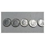5-1964 Silver Dimes