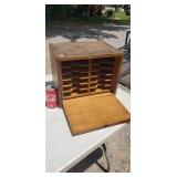 Civil War officers field desk marked 63 IL Olney
