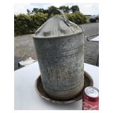 Galvanized Chicken Feeder