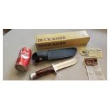 #124Buck Knife and Sheath With BOX